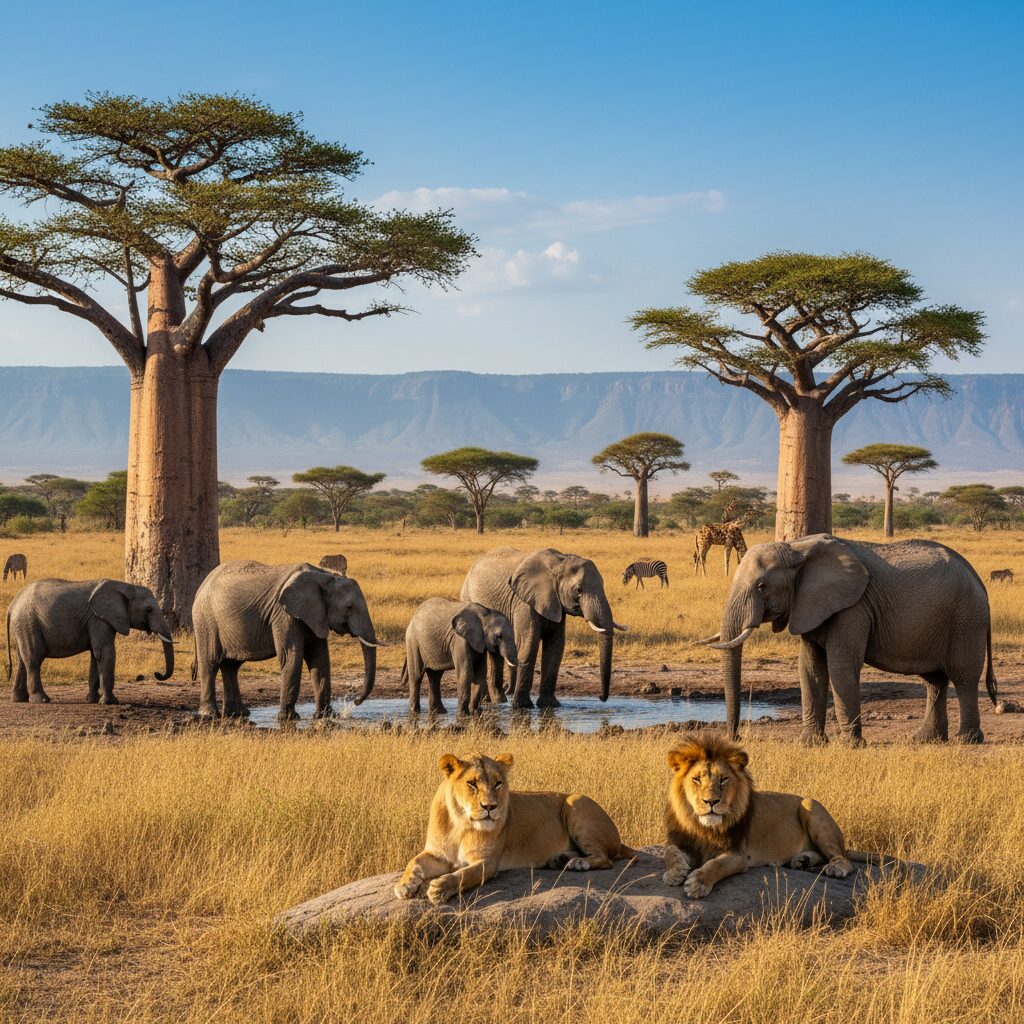 explorez la richesse de la faune sauvage dans les parcs nationaux de tanzanie et découvrez des paysages à couper le souffle.
