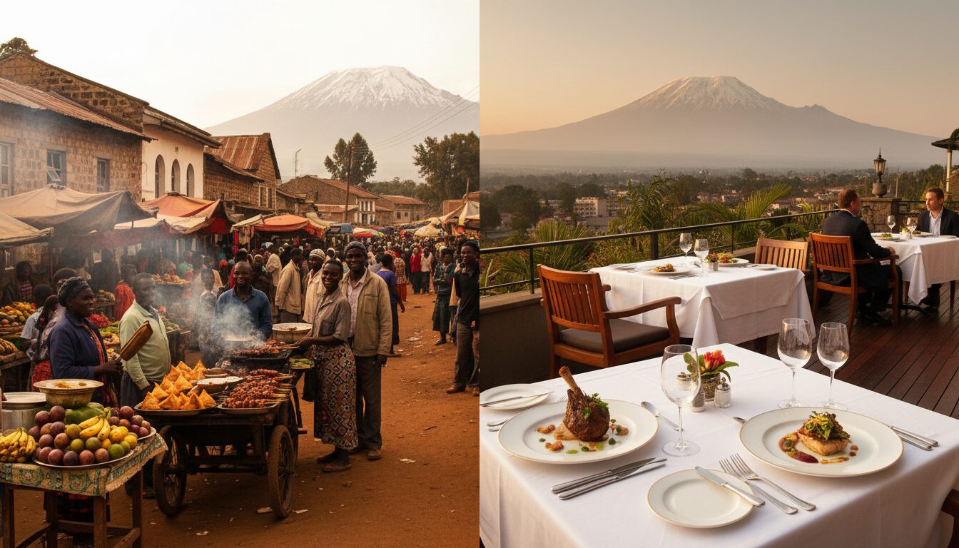 découvrez notre comparatif des restaurants à arusha, explorant les saveurs de la street food locale aux tables gastronomiques raffinées pour tous les goûts et budgets.