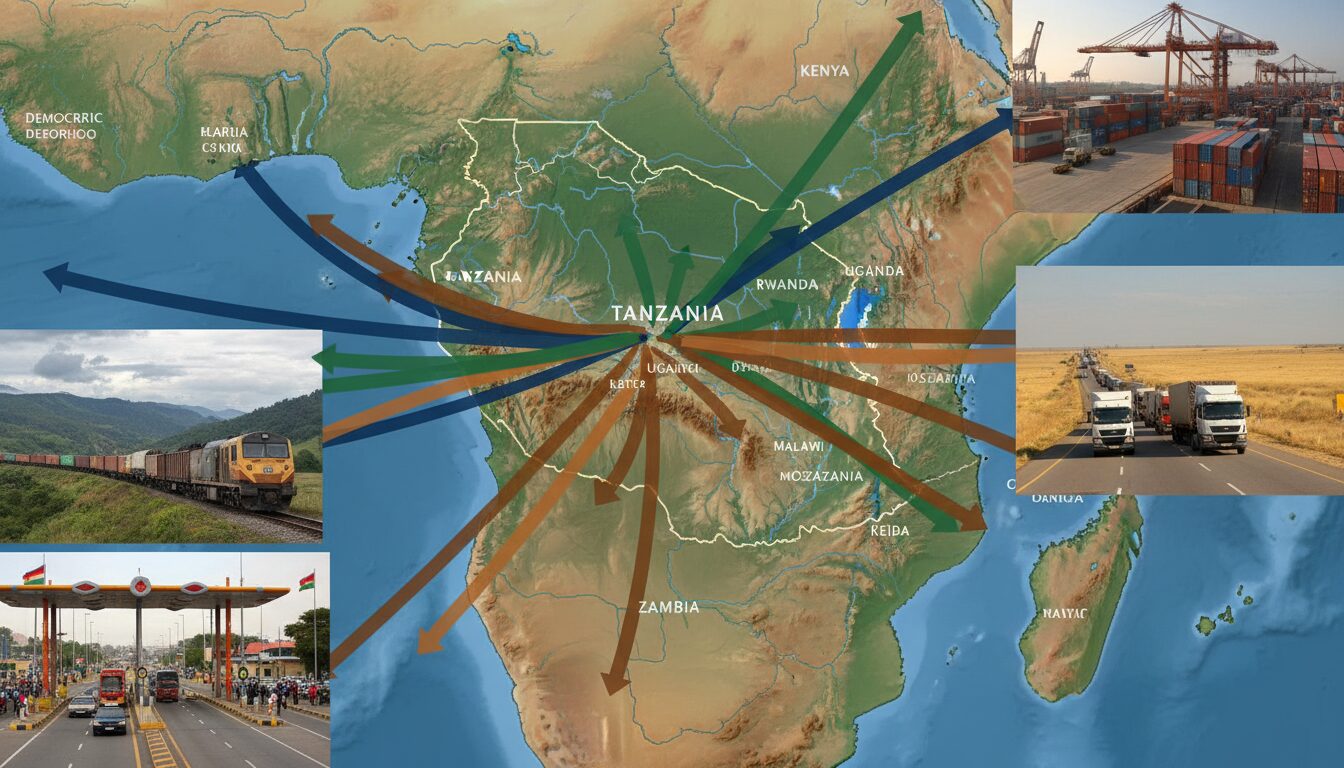 analyse approfondie des échanges commerciaux entre la tanzanie et ses pays voisins, mettant en lumière les dynamiques, opportunités et défis des flux transfrontaliers.