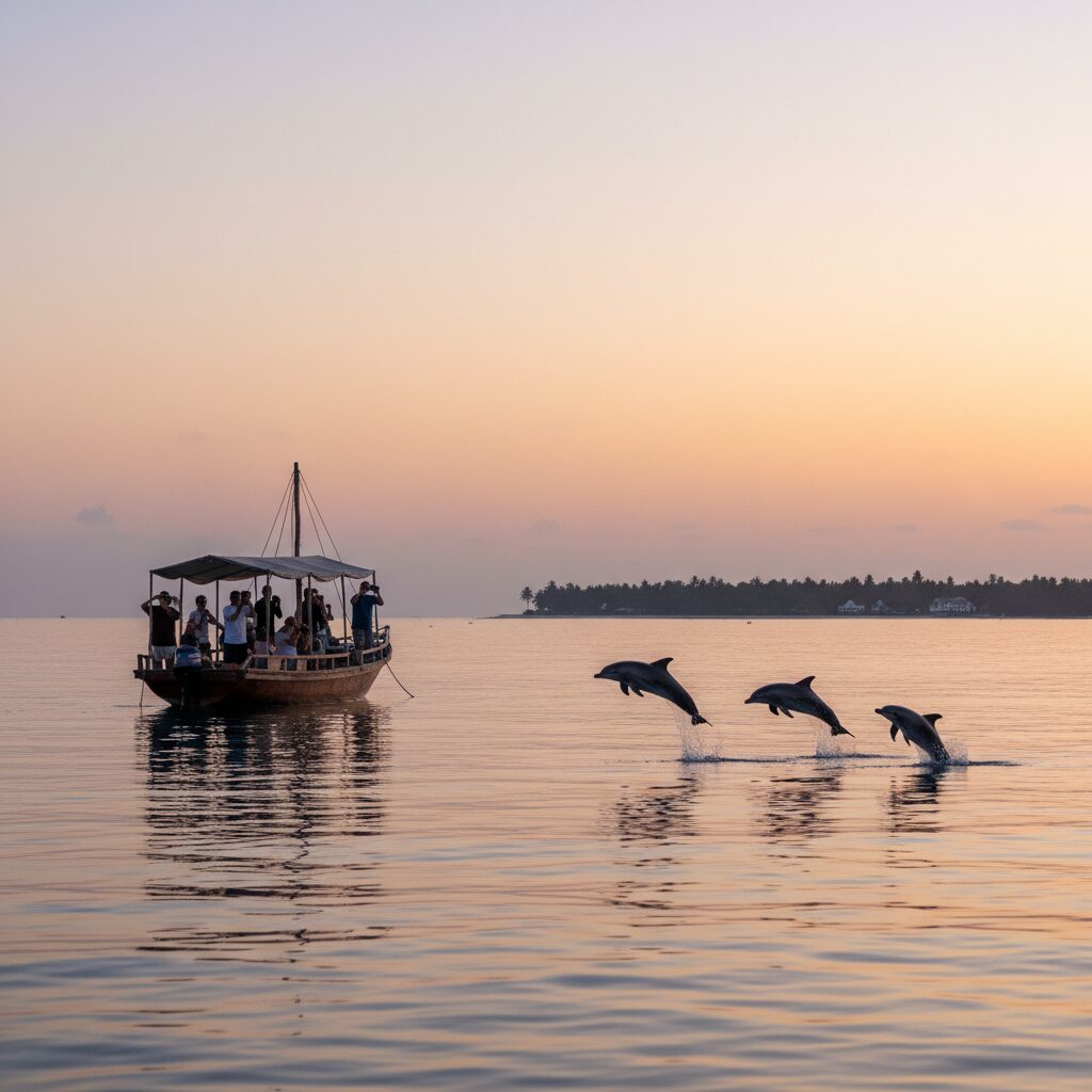 partez pour une excursion inoubliable à kırdım beach, zanzibar, et vivez une rencontre magique avec les dauphins dans leur habitat naturel. aventure et émerveillement garantis !