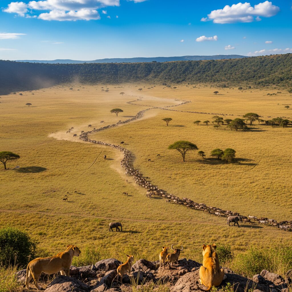 découvrez les excursions dans la réserve de ngorongoro et plongez au cœur d'une faune exceptionnelle ainsi que de paysages à couper le souffle pour une expérience inoubliable en pleine nature.