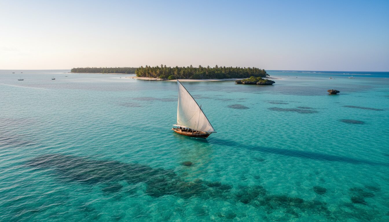 découvrez les magnifiques excursions en dhow traditionnel autour des îles de zanzibar, pour une expérience authentique entre mer cristalline et paysages paradisiaques.
