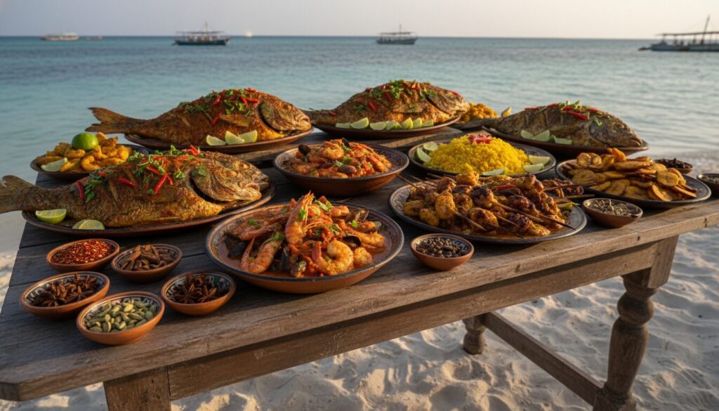 découvrez la gastronomie de zanzibar et les meilleurs endroits pour savourer des plats de fruits de mer frais, authentiques et délicieux.