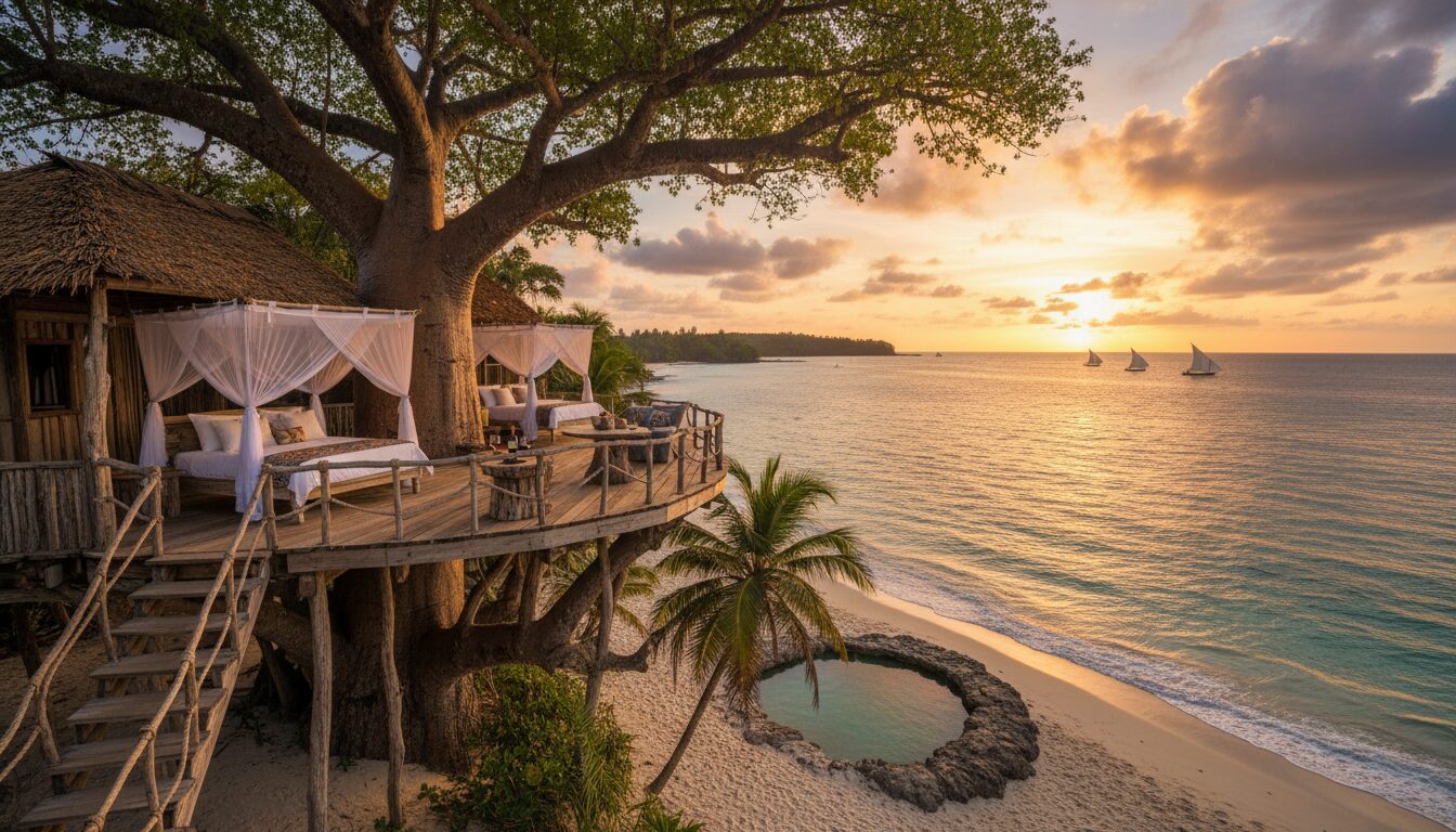 découvrez des hébergements insolites au bord de l’océan indien en tanzanie, alliant confort unique et nature préservée pour une expérience inoubliable.