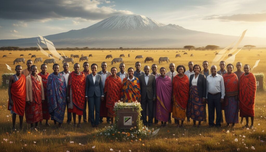 analyse de la transition politique en tanzanie et de ses effets sur l'identité nationale, explorant les changements sociaux et culturels induits par ce processus.