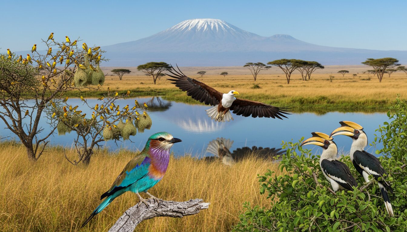 découvrez notre guide complet des oiseaux de tanzanie, présentant les espèces les plus couramment observées pour une expérience d'observation inoubliable.