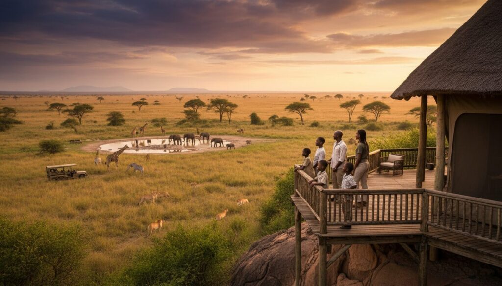 découvrez nos lodges familiaux en tanzanie, offrant des services adaptés et des activités pour petits et grands, pour des vacances inoubliables au cœur de la nature africaine.