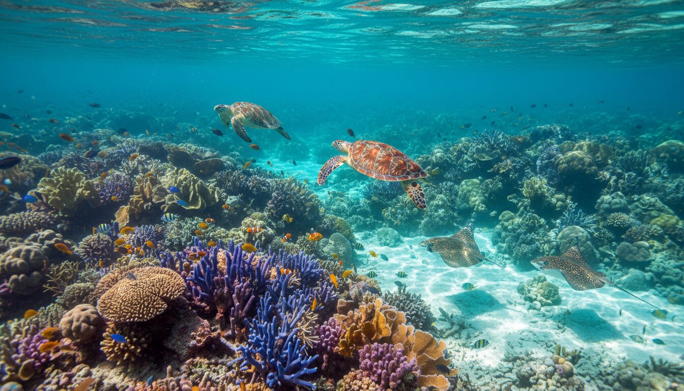 découvrez la beauté sous-marine exceptionnelle de la réserve marine de menai bay à zanzibar, un paradis pour les plongeurs avec ses récifs coralliens riches et sa vie marine diversifiée.