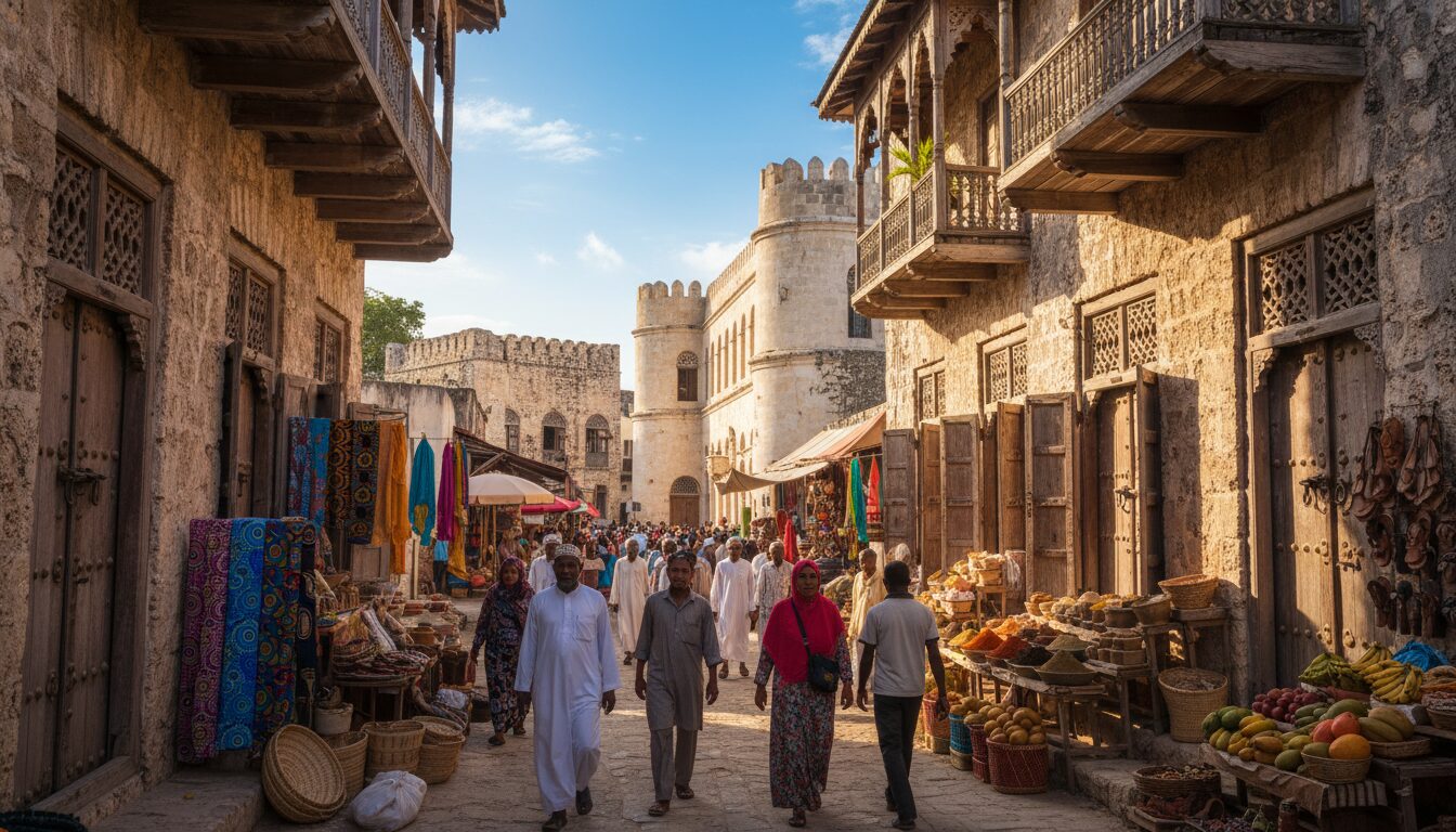 découvrez stone town à travers ses ruelles pittoresques, ses marchés animés et ses lieux historiques incontournables lors d'une promenade unique.