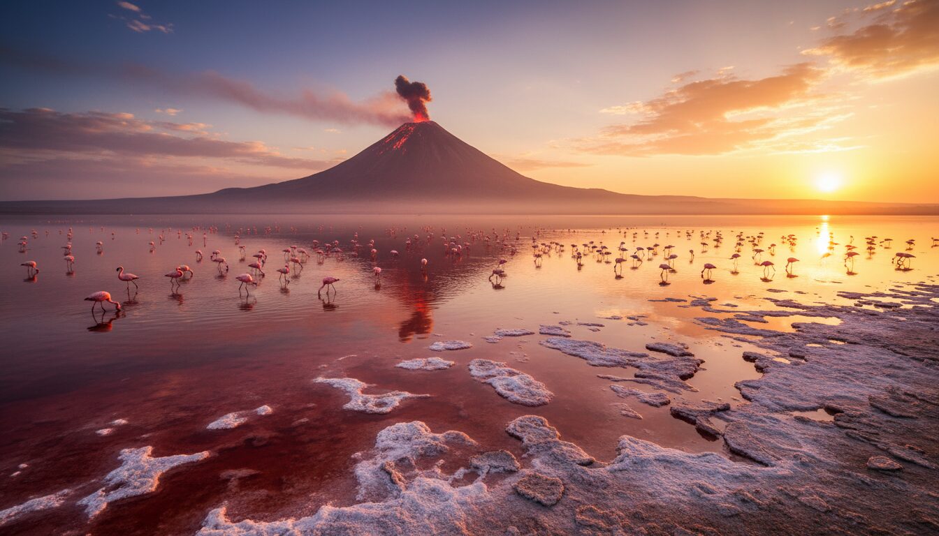 découvrez les randonnées guidées autour du lac natron et explorez sa faune exceptionnelle dans un cadre naturel préservé.