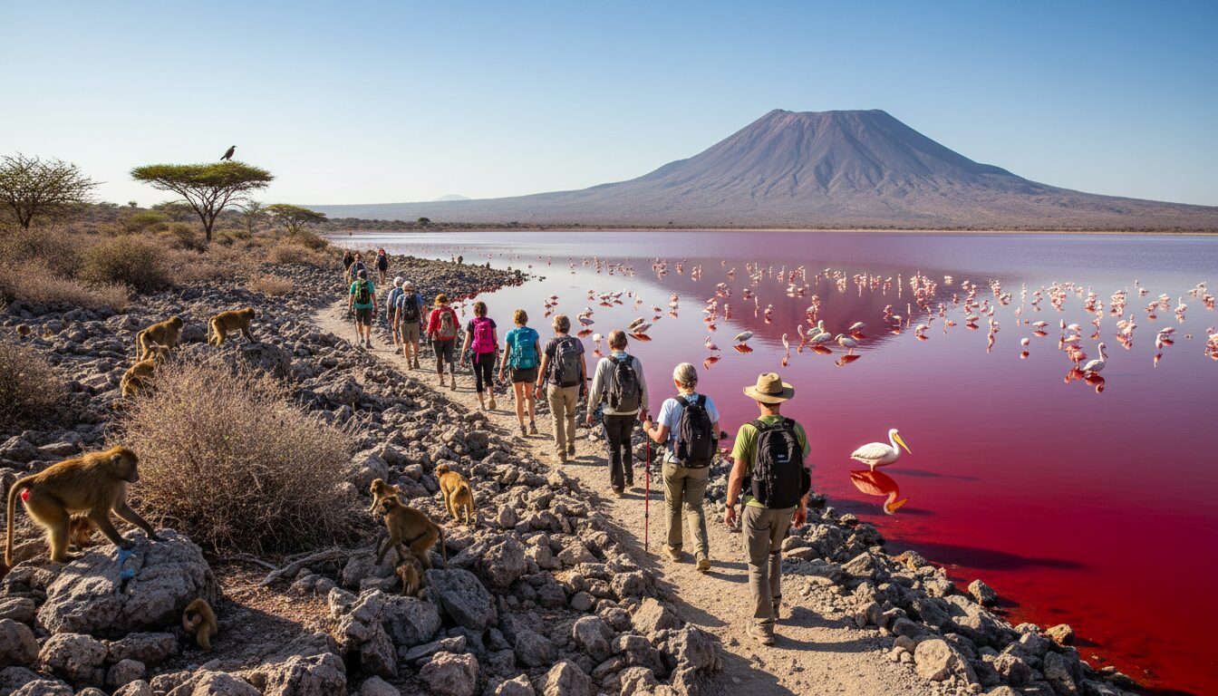 découvrez des randonnées guidées inoubliables autour du lac natron et observez sa faune exceptionnelle dans un cadre naturel préservé.