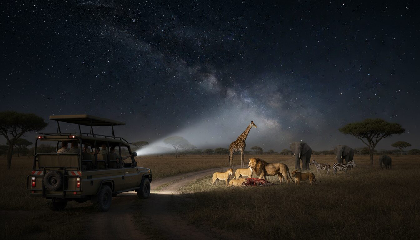 découvrez les safaris nocturnes en tanzanie, une aventure unique entre ombres et lumières pour observer la faune sauvage dans son habitat naturel après le coucher du soleil.