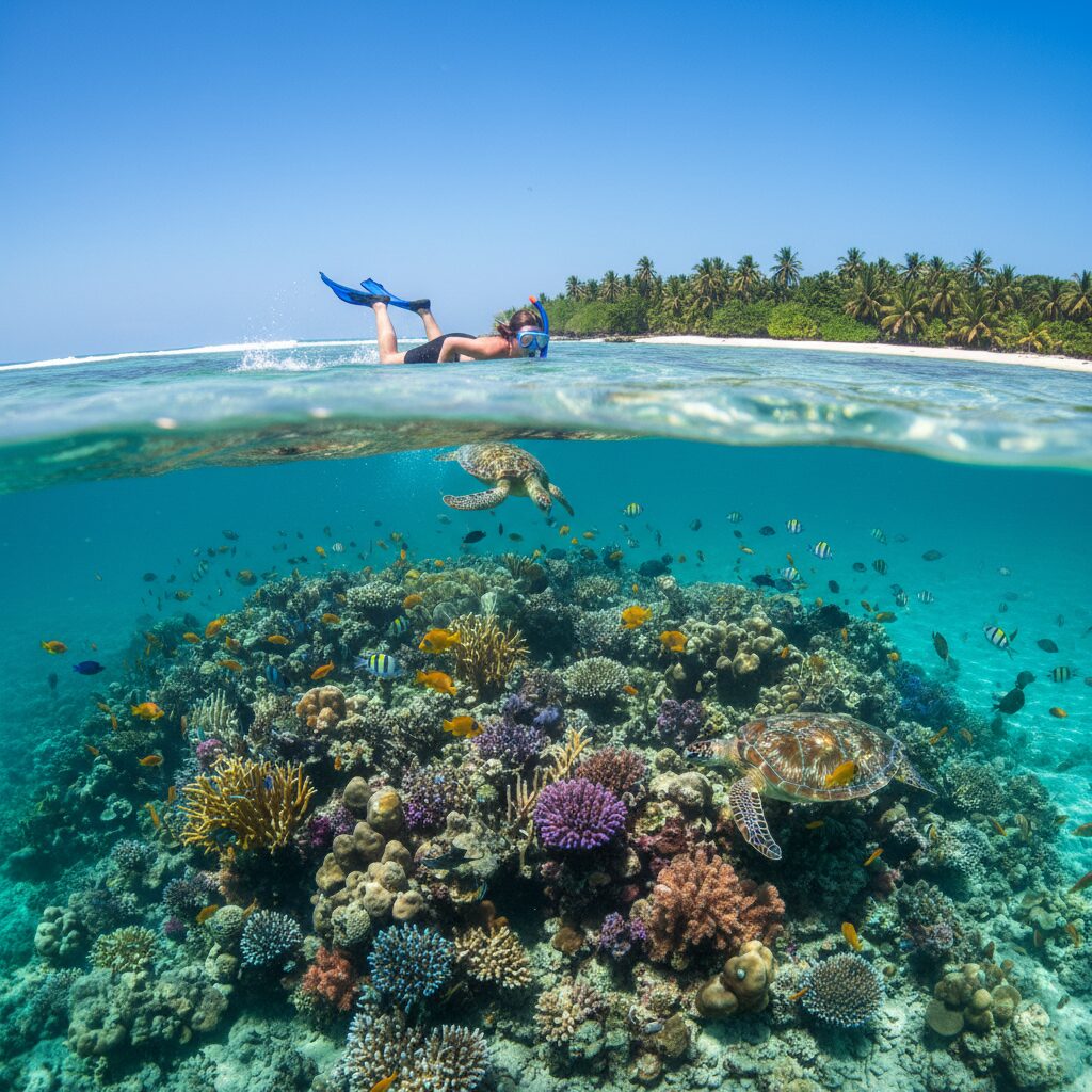 explorez la vie marine exceptionnelle de zanzibar avec une expérience de snorkeling inoubliable à changuu island. découvrez des coraux colorés et une biodiversité sous-marine unique.