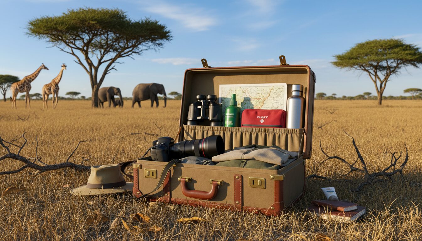 découvrez la valise spéciale safari en tanzanie, équipée des indispensables pour explorer la nature en toute sécurité et confort. préparez-vous à une aventure inoubliable avec le bon équipement.