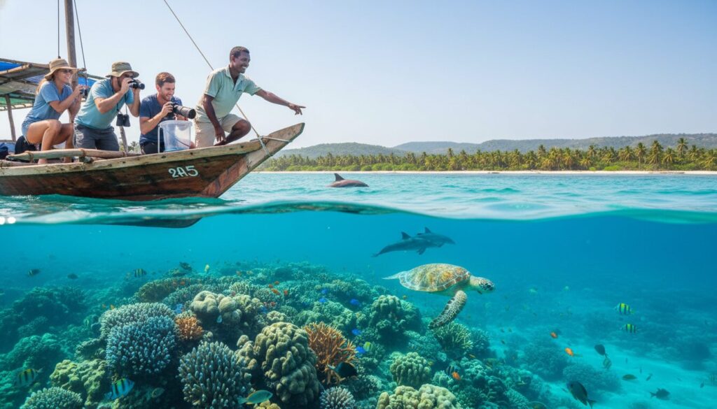 découvrez la faune marine exceptionnelle de tanzanie grâce à nos visites guidées spécialisées. explorez les récifs coralliens, observez les espèces marines uniques et profitez d'une expérience inoubliable en pleine nature.