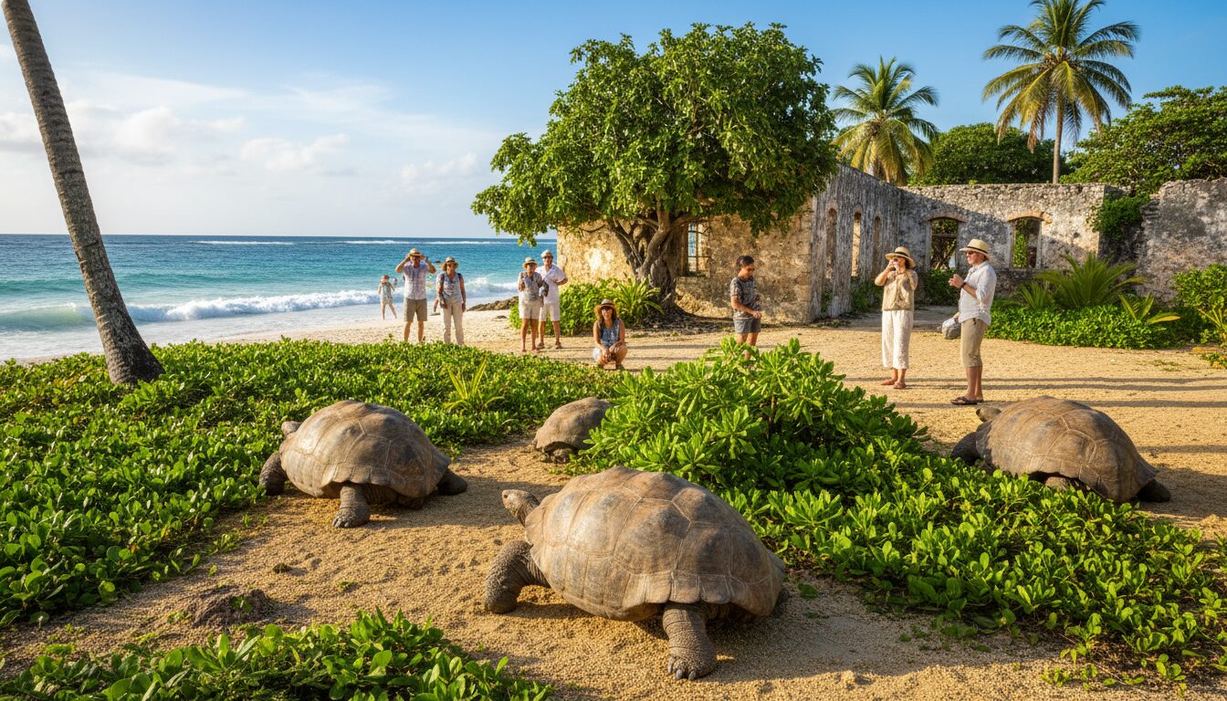 découvrez l'excursion à prison island à zanzibar, une aventure mêlant histoire fascinante et beauté naturelle exceptionnelle. explorez l'île, ses tortues géantes, et plongez dans le passé captivant de ce lieu unique.