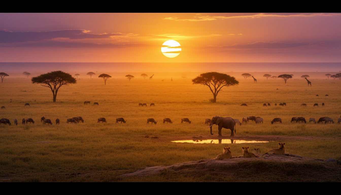 découvrez un itinéraire de 12 jours en tanzanie alliant aventures safari et détente sur les plages idylliques, pour un voyage inoubliable entre nature sauvage et cocotiers.