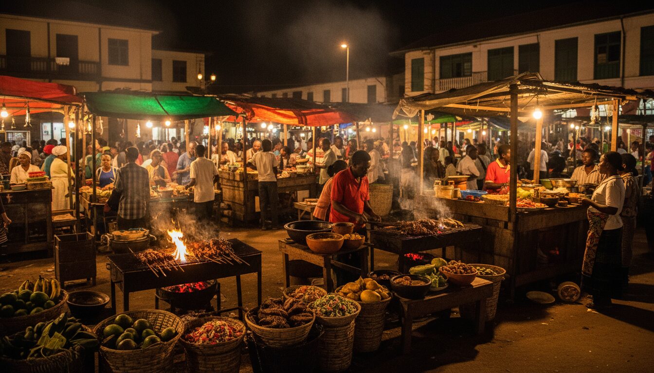 découvrez les marchés nocturnes tanzaniens et savourez leurs spécialités culinaires authentiques, entre épices exotiques, plats traditionnels et ambiance unique.