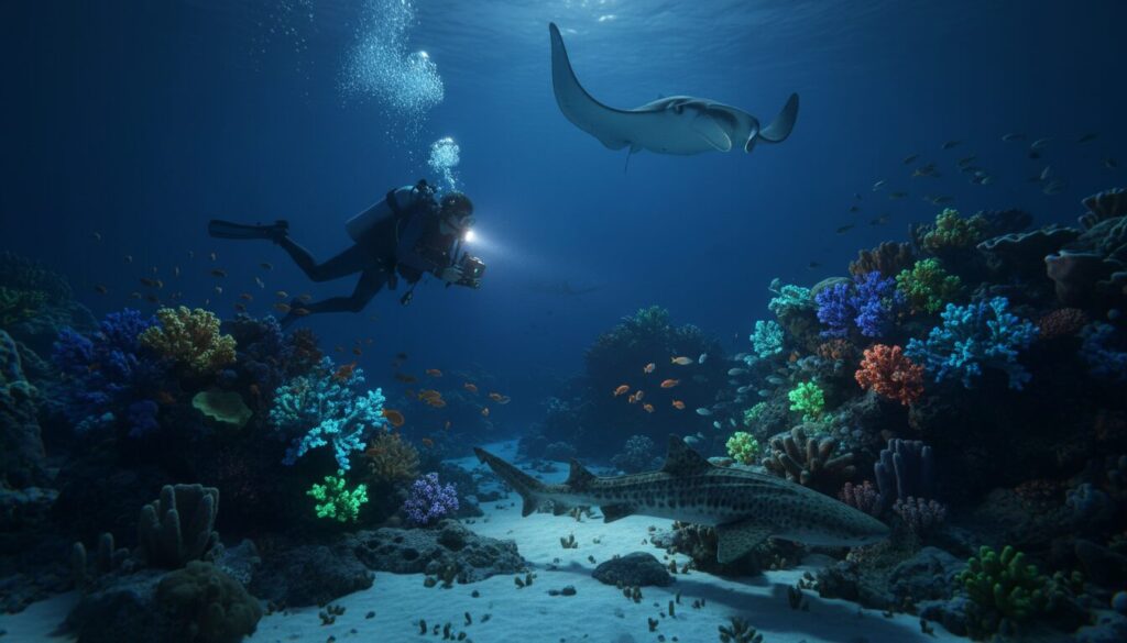 explorez la plongée nocturne en tanzanie et découvrez la vie marine fascinante qui s'éveille après le coucher du soleil. une aventure unique pour observer les espèces marines nocturnes dans leur habitat naturel.