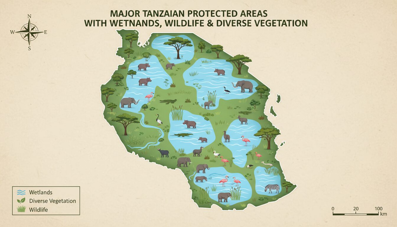 découvrez les zones humides des réserves naturelles de tanzanie, leur biodiversité unique et leur importance écologique pour la conservation de la faune et de la flore.