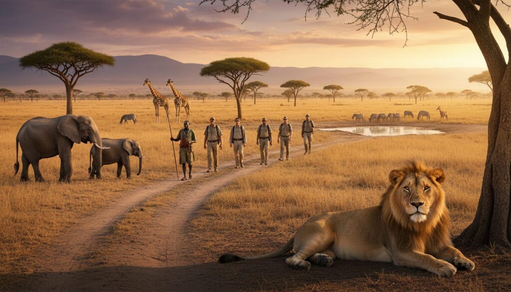 découvrez les safaris à pied en tanzanie, une expérience unique pour explorer la nature sauvage de près et vivre des aventures inoubliables au cœur de la faune africaine.