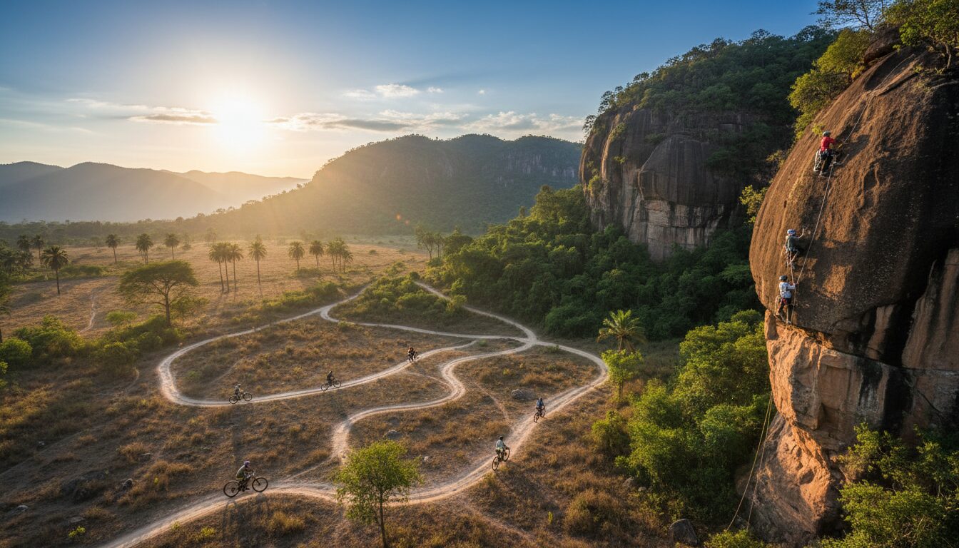 découvrez les sports d’aventure dans les montagnes d’udzungwa : escalade passionnante et vtt excitant au cœur de paysages naturels époustouflants.