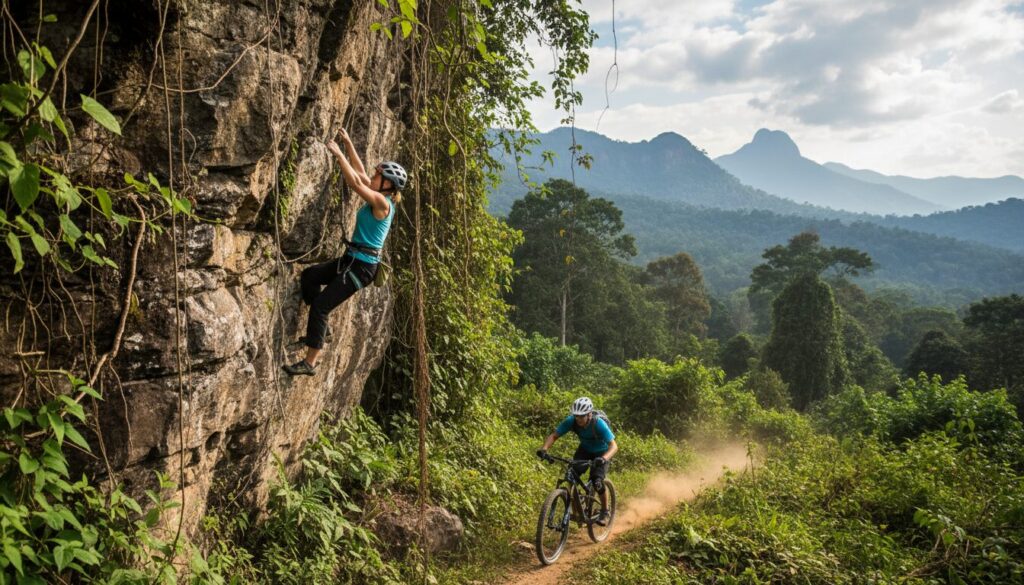 découvrez l'aventure ultime avec l'escalade et le vtt dans les montagnes d'udzungwa, un terrain spectaculaire pour les amateurs de sports extrêmes et de nature préservée.