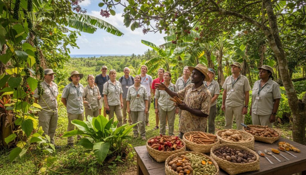découvrez les visites guidées des plantations d’épices à zanzibar : plongez dans la culture locale, explorez les champs d'épices et profitez de dégustations uniques.