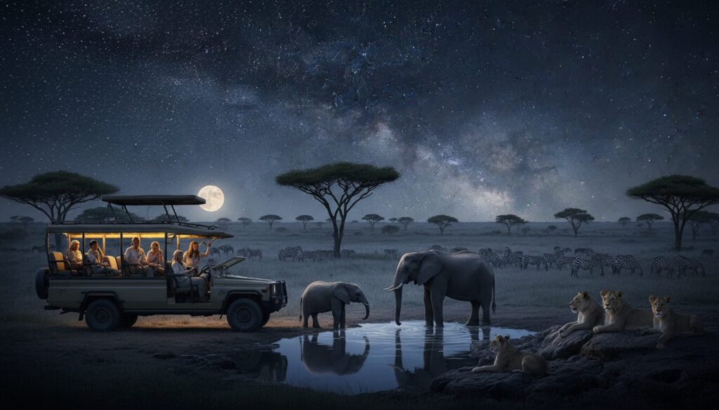 découvrez les visites guidées nocturnes en tanzanie pour observer la vie sauvage dans son habitat naturel. une expérience unique pour admirer la faune nocturne en toute sécurité.