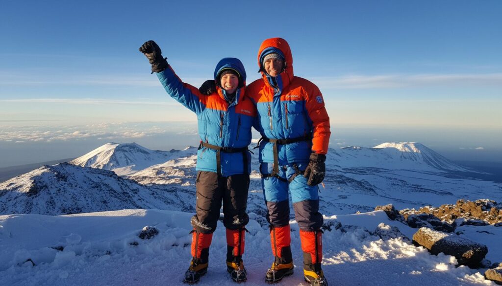 découvrez l'incroyable aventure d'adam rymarczyk, 15 ans, qui conquiert le sommet du kilimandjaro aux côtés de son père, une histoire d'endurance et de passion familiale.