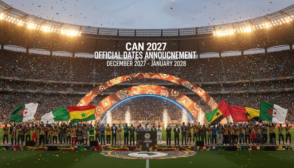 découvrez les dates officielles de la coupe d'afrique des nations 2027 (can 2027) et préparez-vous à vivre l'un des plus grands rendez-vous du football africain.