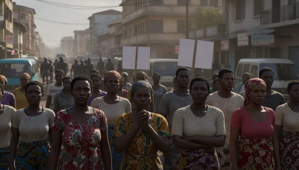 afrique midi - en tanzanie, la mobilisation sociale est freinée par les menaces de répression, décourageant de nombreux participants malgré l'urgence des revendications.